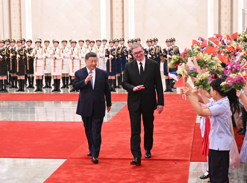 习近平同塞尔维亚总统武契奇会谈 习近平同塞尔维亚总统武契奇会谈