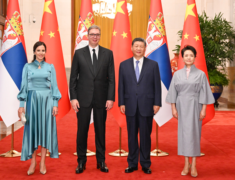 习近平同塞尔维亚总统武契奇会谈 习近平同塞尔维亚总统武契奇会谈