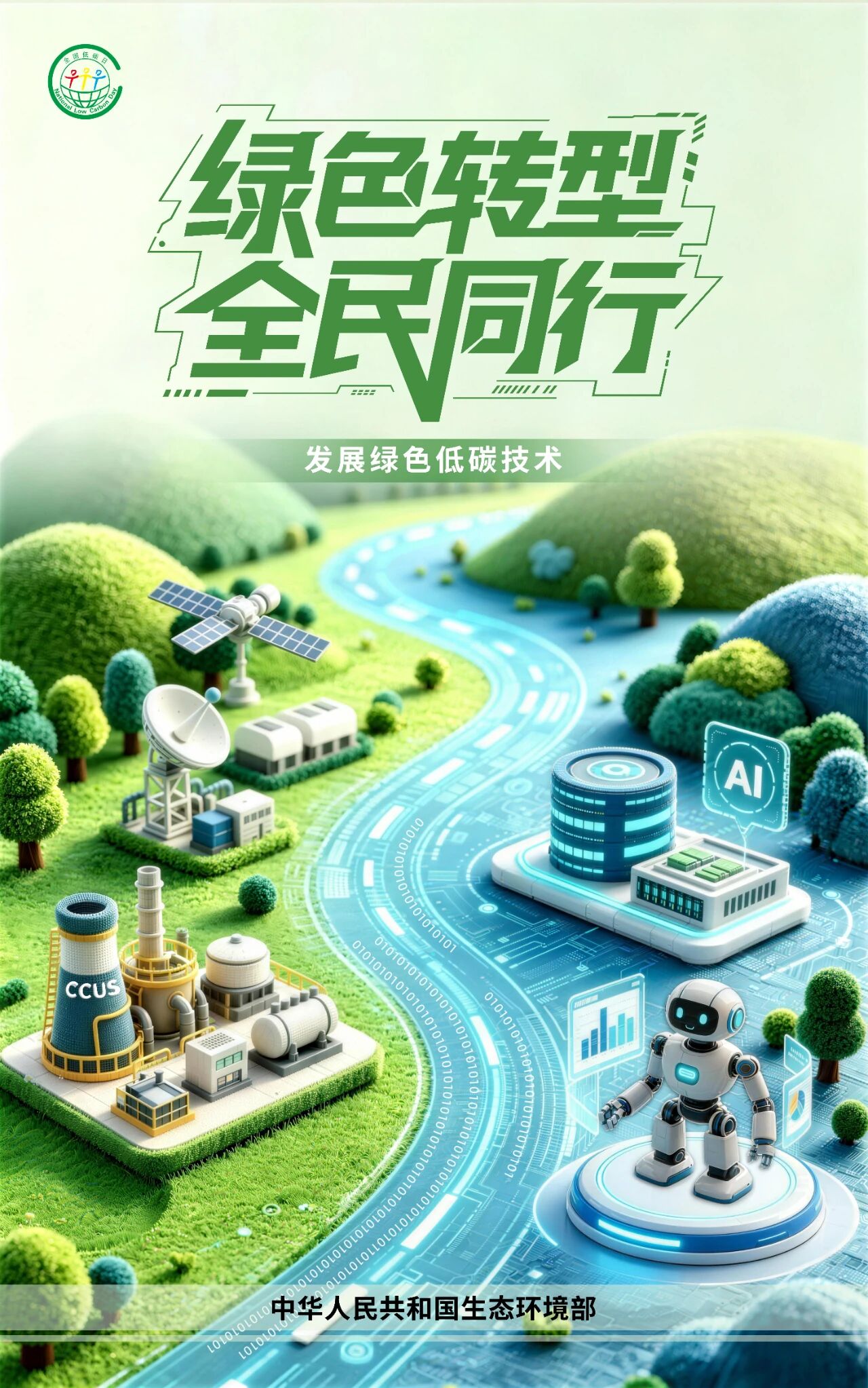 生态环境部发布2026年“全国低碳日”招贴画